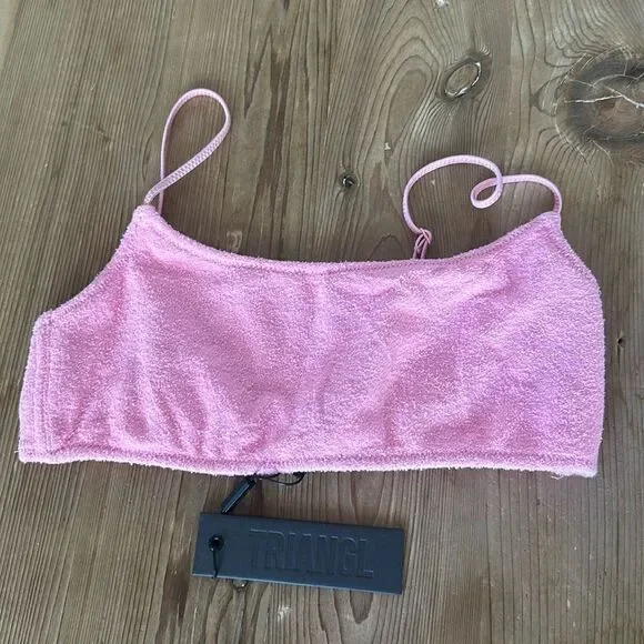 TRIANGL TOP ONLY MICA - TERRY FLOSS TOP NO BAG NEW WITH TAGS - Picture 4 of 9